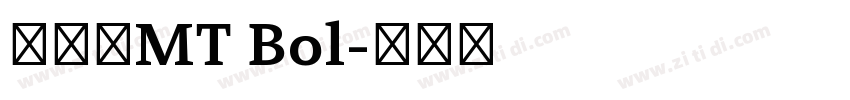 卡利斯MT Bol字体转换
